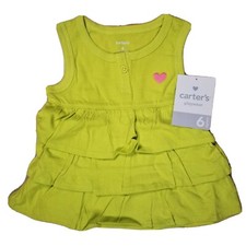 Carter's Brand Six Month Old New with tag Girls Green Dress