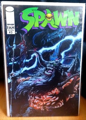 SPAWN #3 FAN EDITION *1st Appearance of Mercy* [VFNM] 1992 IMAGE COMIC McFarlane