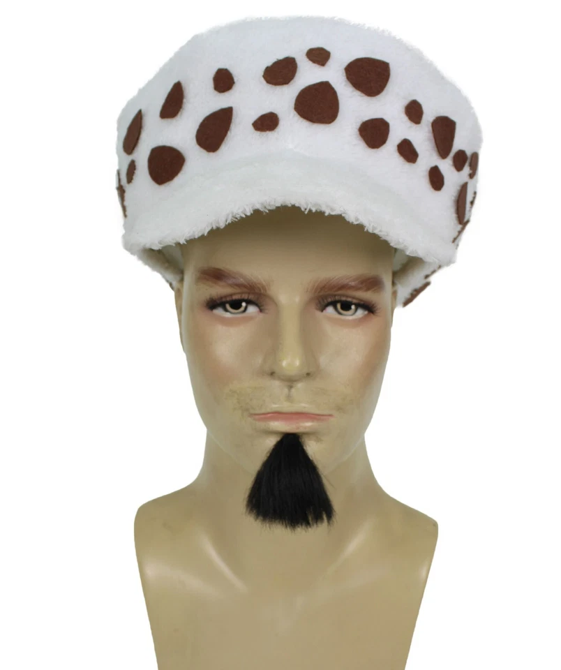 Sombrero con cosplay de doctor de derecho de anime pirata para hombre adulto con perilla negra, HA-042 Foto 2 de 4