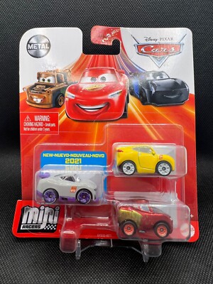 Disney Pixar Cars Mini Racers 3 Pack Kurt Cruz, Rusteze Racing Center McQueen