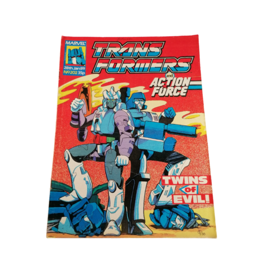 Transformers UK #202 Marvel UK 28th Gennaio 1989 Fumetto G1 Gi Joe British Mtmte - Foto 1 di 13