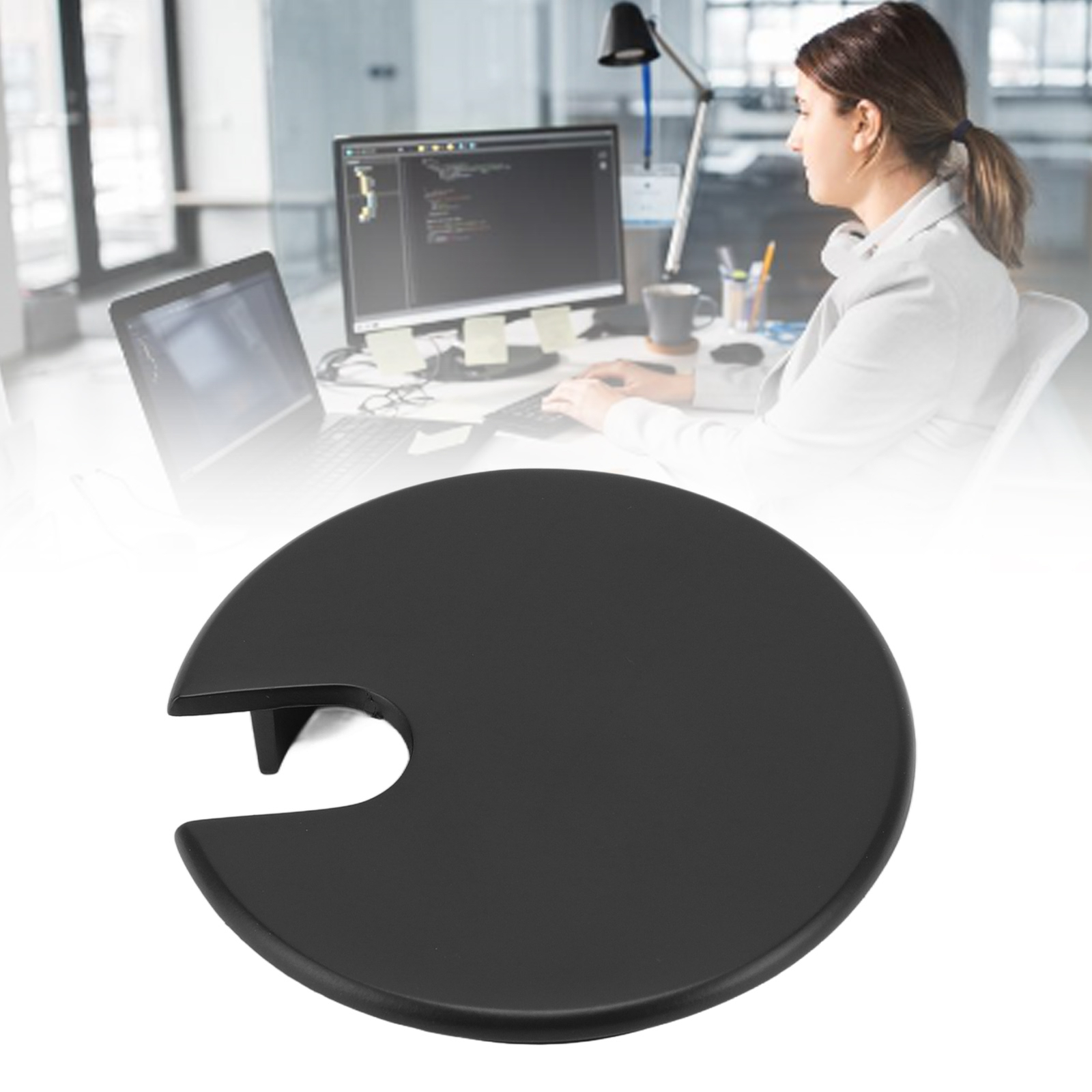 HG Countertop Cable Hole Cover Zinc Alloy Desk Cord Grommet Line Outlet