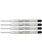 Parker Ball Point Pen Ink Refill Fine Black X 4
