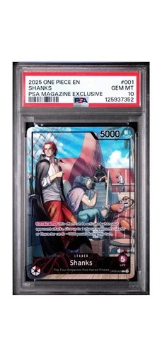 PSA 10 Shanks OP09-001 2025 PSA Magazine Promo