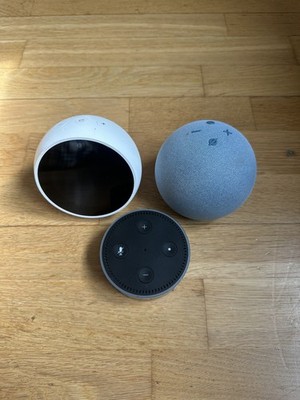 3x Amazon Echo Set (Spot 2024, Dot 5 & Dot 2)   Ungeprüft