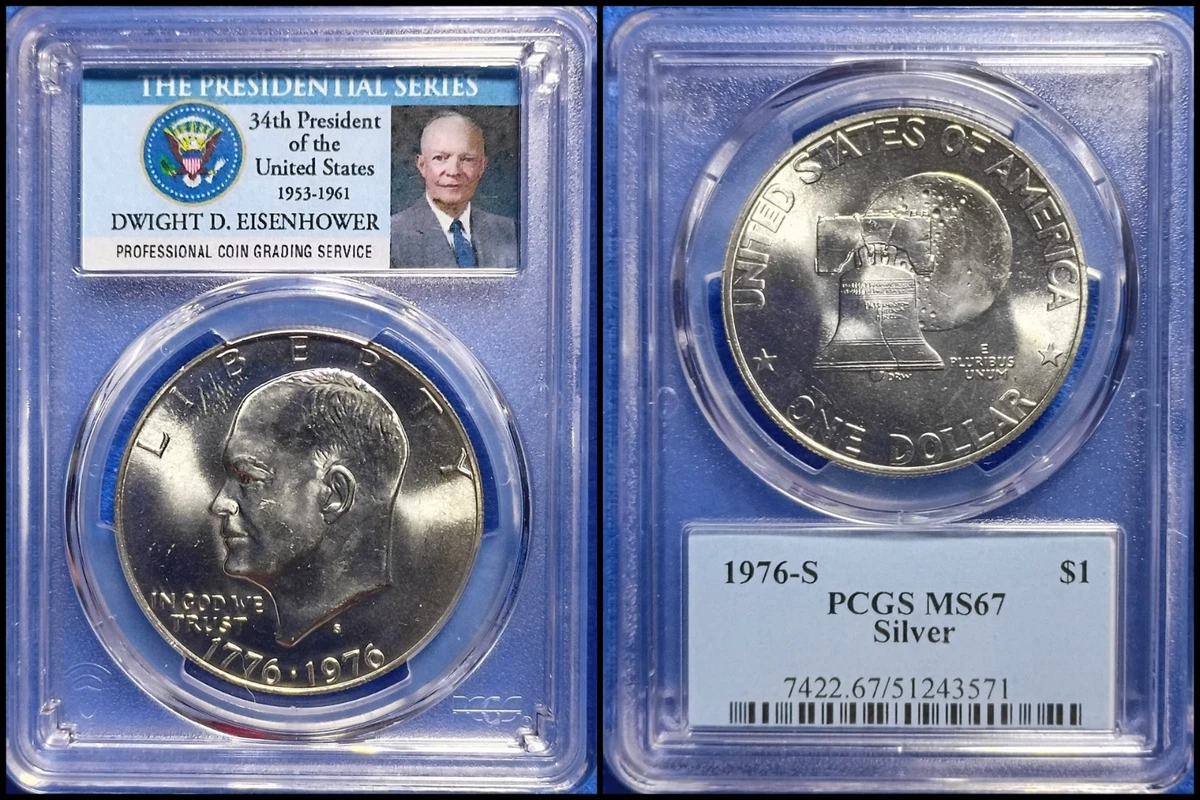 MS 67 Graded 1976 Eisenhower Dollars (1971-1978) for sale | eBay