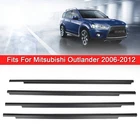 4x Car Window Weatherstrip Seal Belt Moulding For Mitsubishi Outlander 06-2012