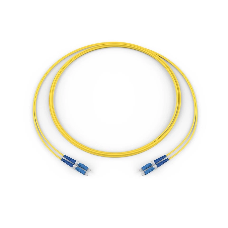 Corning 040402G5120001M 1 Meter Fiber Optic Jumper LC Duplex Zipcord Cable (OS2) - Image 1 of 1