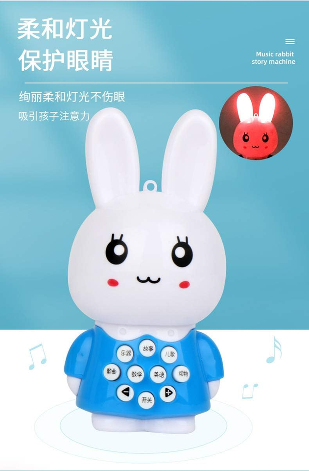 “N/A”Cartoon Mini Rabbit Story Machine Music Lighting Early Teaching ...