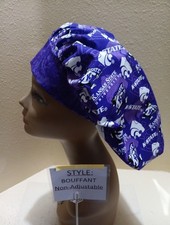 Kansas State University Women's Bouffant Surgical Scrub Hat/Cap Handmade