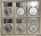 2021 Morgan & Peace Silver Dollar 6 Coin Set 100th Anniversary PCGS MS 70 DC