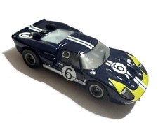 HTF AFX TOMY SRT FORD GT40 6 Blue LeMans 1966 Mario Andretti HO Slot Car BEAUTY