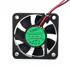 1PCS ADDA AD0424HX-G70 DC24V 0.09A 4cm 2-wire inverter cooling fan 4010