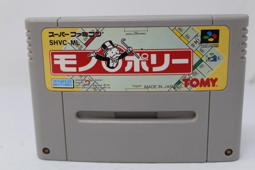 Monopoly Super Famicom SFC Japanese Video Game Cartridge Tested