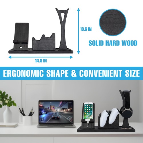 Unique Gift for Gamers, Game Room Decor. Unique Gaming Organizer with Headset... - Zdjęcie 6 z 7