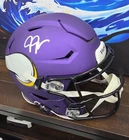 Justin Jefferson Speed Flex Autographed Minnesota Vikings Helmet Beckett Auth