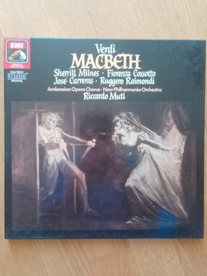 Verdi Macbeth Carreras Milnes Muti New Philharmonia Raimondi  3LP Box