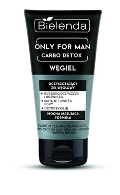 Bielenda Only for Man Carbo Detox Reinigungsgel mit Aktivkohle, 150 ml