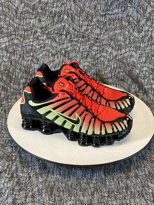 Nike Shox TL Sneaker Men's Size US 8 Lt Crimson / Black Green Strike AV3595 601