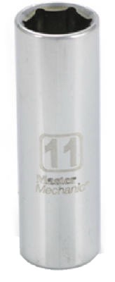 10 Pack Metric Deep Well Socket, 6-Point, 1/4-In. Drive, 11mm 213652