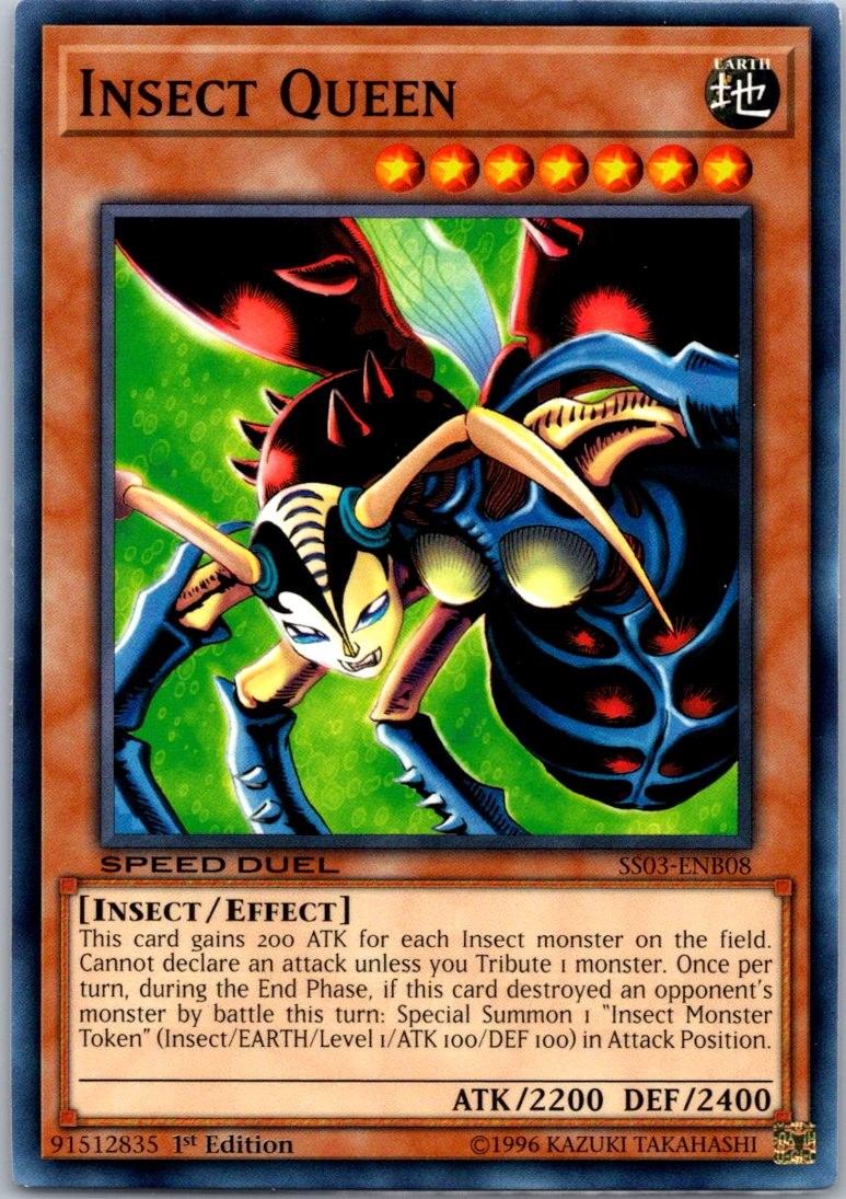 Insect Queen SS03-ENB08 Common Speed Duel Decks: Ultimate Predators NM