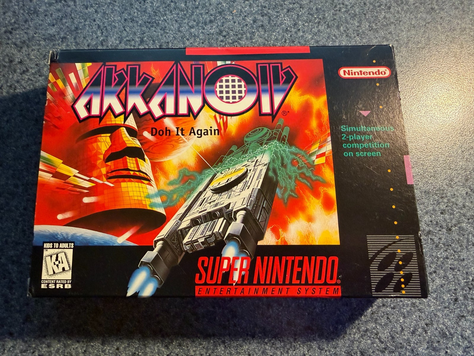 Arkanoid Doh It Again Super Nintendo (SNES) CIB Complete Excellent