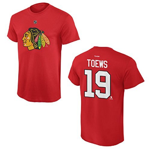 Reebok Jugend Chicago Blackhawks Jonathan Toews T-Shirt Rot - Medium 10/12-image