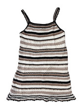 NWT American Eagle Outfitters Women's Crochet Knit Stripe Tank Boho Dress Size S