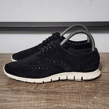 Cole Haan Zerogrand Suede Wingtip Oxford Women's Shoes Size 7.5 Black