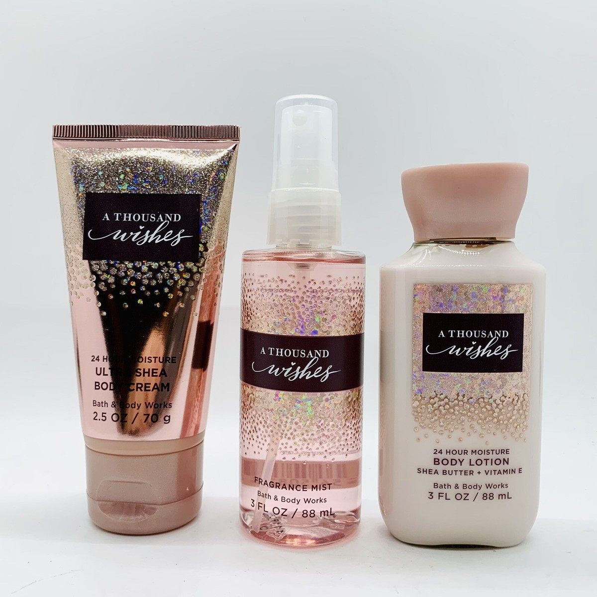 BATH & BODY WORKS A THOUSAND WISHES TRAVEL SIZE MIST 3oz+