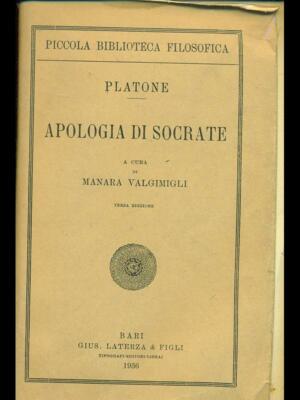 APOLOGIE DES SOKRATES PHILOSOPHIE PLATON LATERZA 1936
