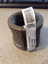 NEW B & K Industries 521-206BG B K Mueller Coupling 1 1/4" BLACK COUPLING