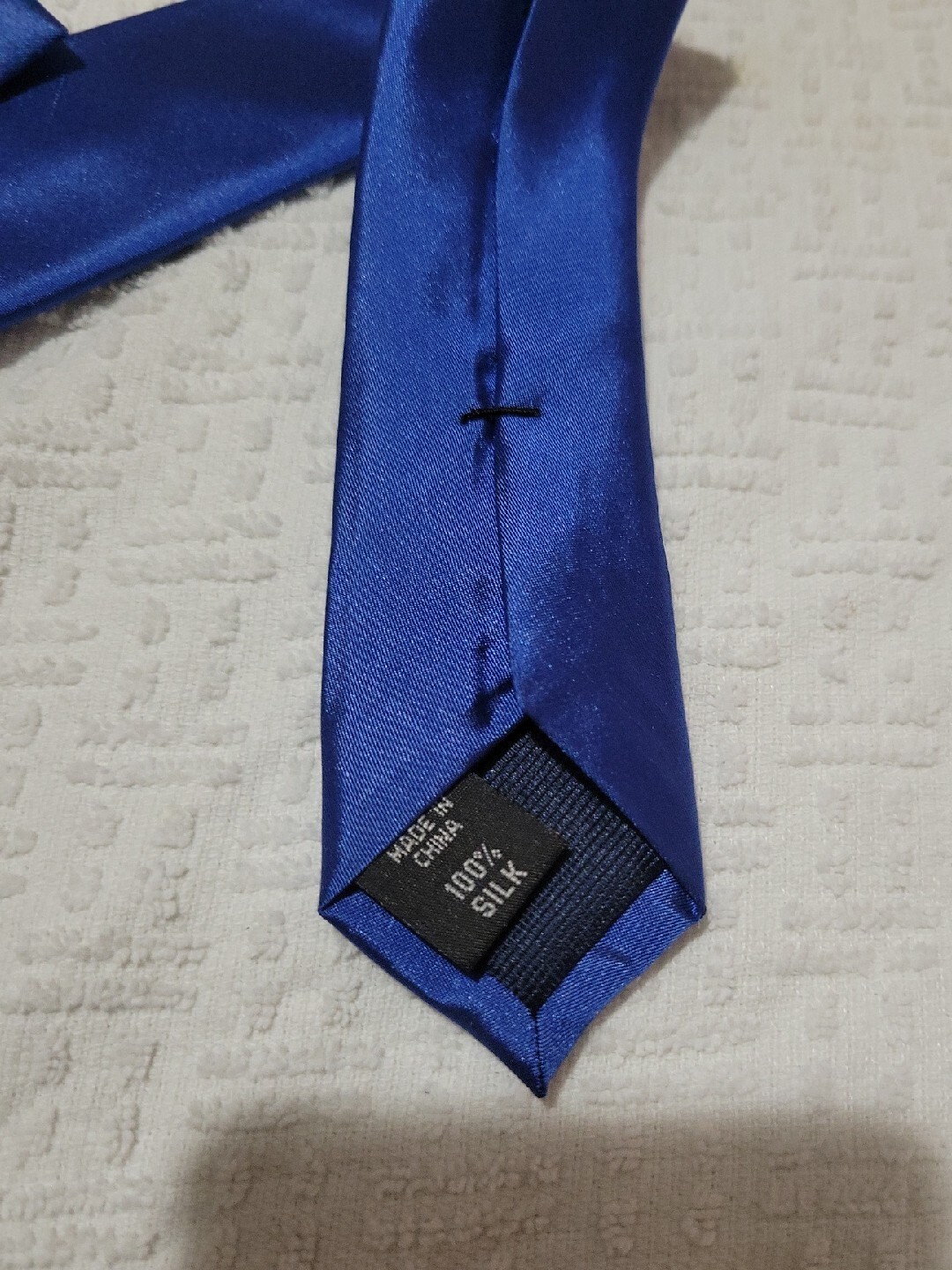 Michael Kors Tie -  Solid Blue Polyester Necktie … - image 4