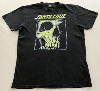 SANTA CRUZ SKATEBOARDS - STREET CREEP TEE - LARGE - BLACK - T  