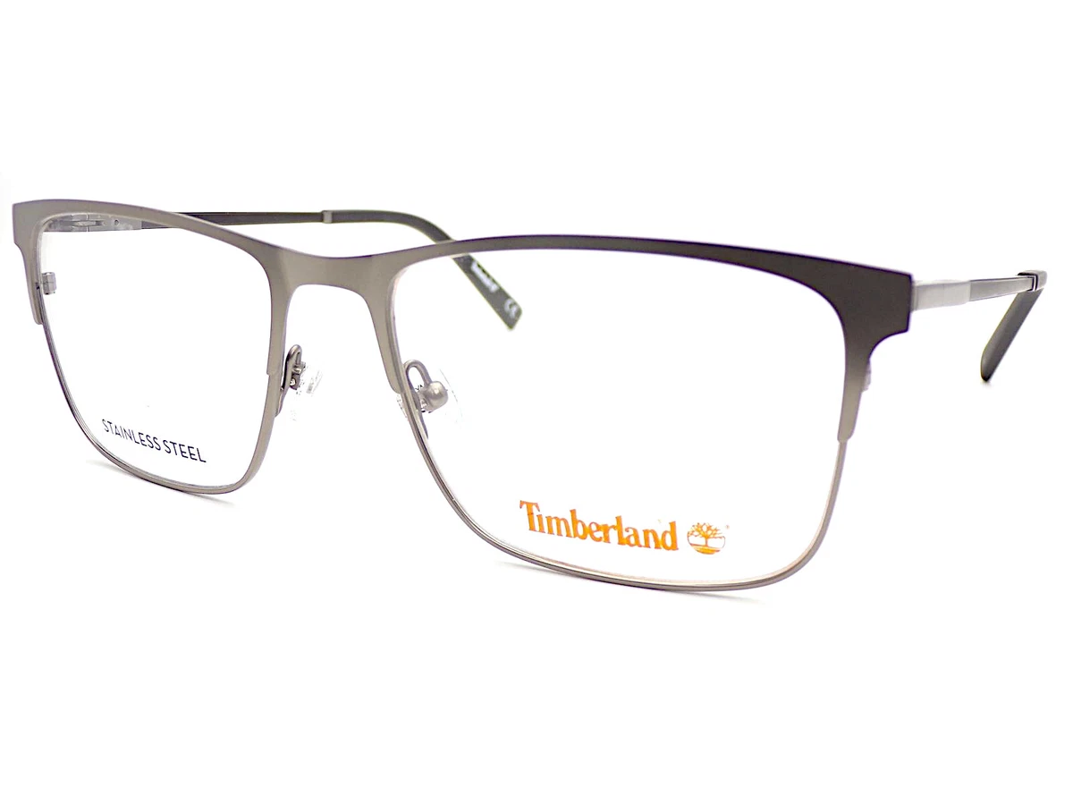 Timberland Reading Glasses Gunmetal Black Men s Metal 55mm ReadersTB1678 009
