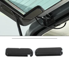 Tailgate Glass Heating Wire Protect Trim For Jeep Wrangler JL 2018+ Carbon Fiber