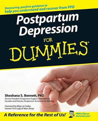 Bennett - Postpartum Depression For Dummies - New paperback or softbac - X555z