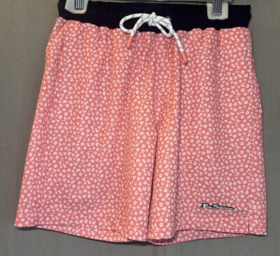Ben Sherman Flowers floral board swim shorts red Blue mens size Small