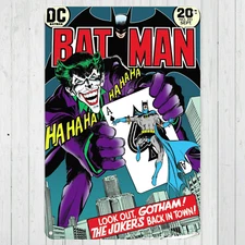 Batman Joker Custom 10"x14" Metal Wall Sign Office Home Mancave