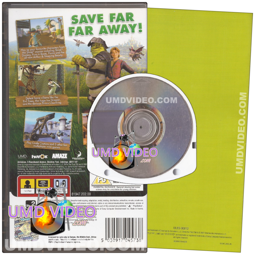 PSP UMD Game - Shrek The Third [Read Description] | eBay
