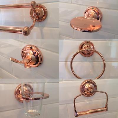 Rose Gold Brass Bathroom Accessories, Copper Bathroom Accessories