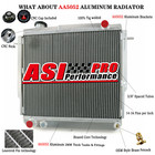 3Row Alum Radiator for Jeep Grand Cherokee Commander 2.5L 2.8L V6  MT 86-92 PR02