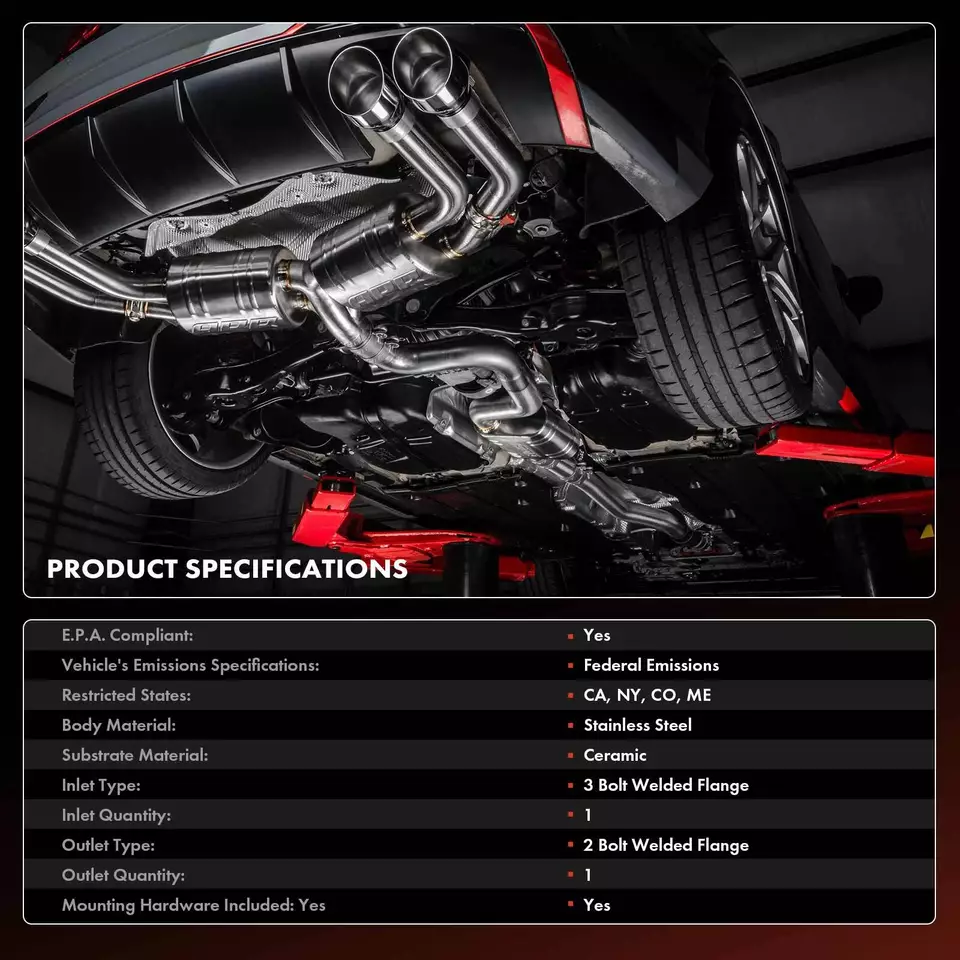 Convertidor catalítico para Chevrolet Silverado 2500 HD 2012-2016 GMC Sierra 2500 HD Foto 3 de 4