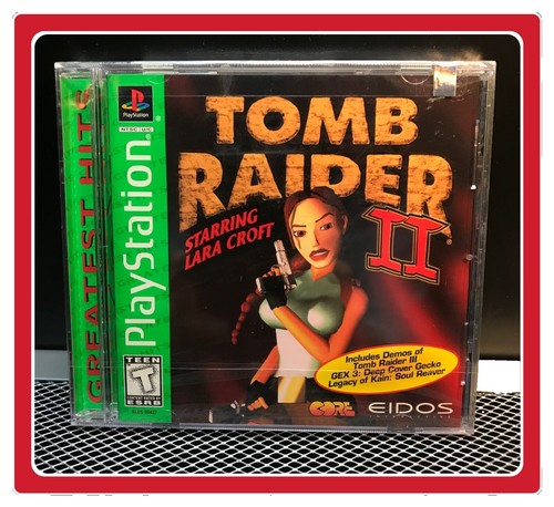 PS1 PLAYSTATION 1 jaquette arriere lara croft tomb raider 1 platinum EUR 13,90 - FR