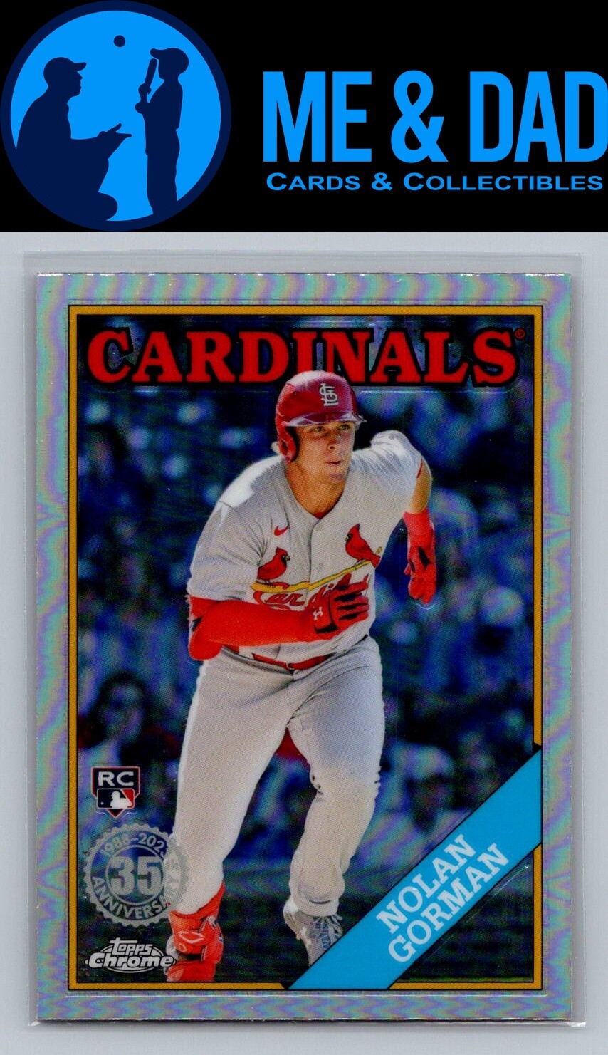 2023 Topps Chrome #88BC-18 Nolan Gorman 1988 Topps Baseball