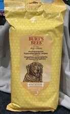 Burt's Bees Multipurpose Hypoallergenic Wipes for Dogs 50 ct Resealable NEW