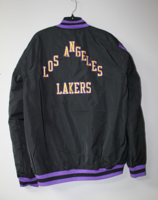 New NBA Los Angeles Lakers City Edition embroidery zip up black