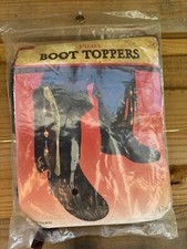 Adult Pirate Boot Cover Topper Black One Size Fits Most Adults