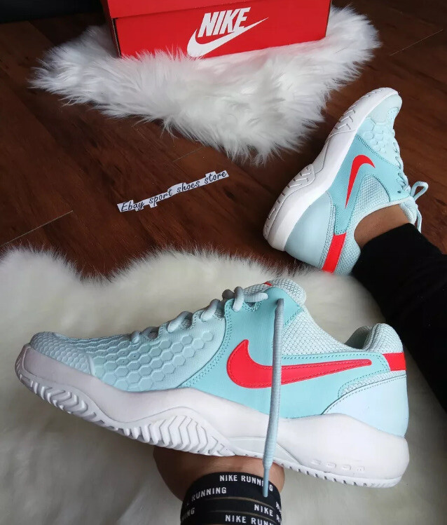 * 10.5 WOMEN'S Nike AIR ZOOM RESISTANSE tour Tennis shoes 918201 401 Blue White
