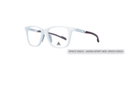 Adidas SP5012 Matte White Eyeglasses Frame 55-17-145 Sport Glasses FastShipping